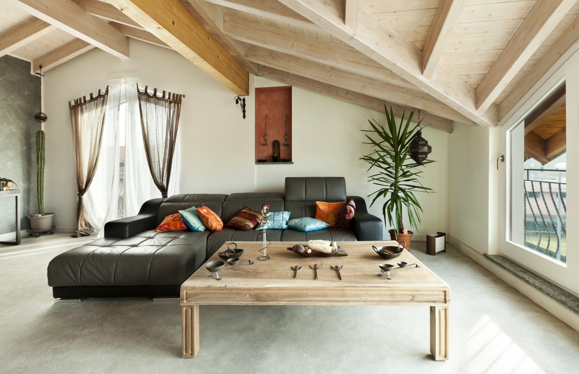 interieur stilvolles design loft ethnisch wohnraum tisch dachboden ethnische möbel wohnzimmer