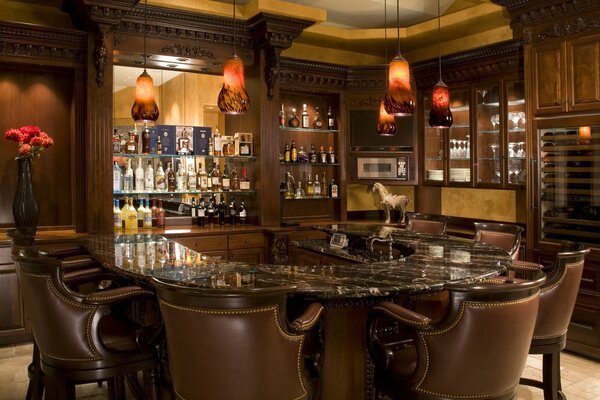 Expensive home bar design