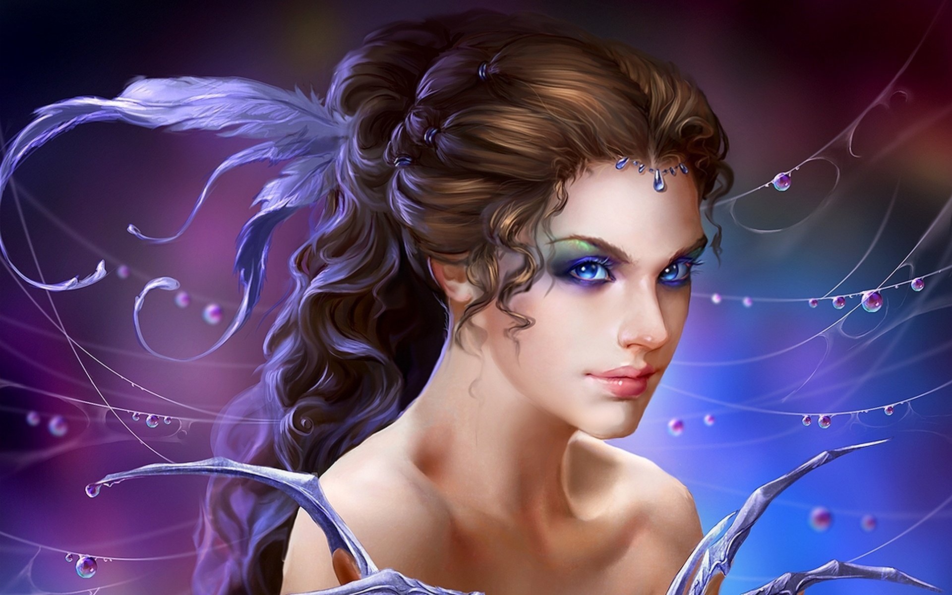 the deepest blue art uildrim girl art wild dreamer magic fantasy fantasy