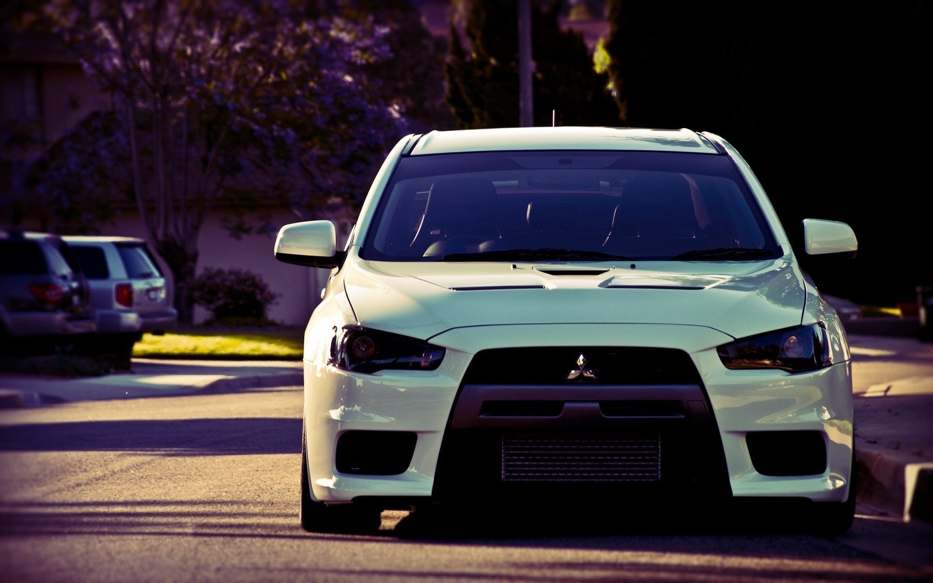 mitsubishi lancer авто evolution перед car x