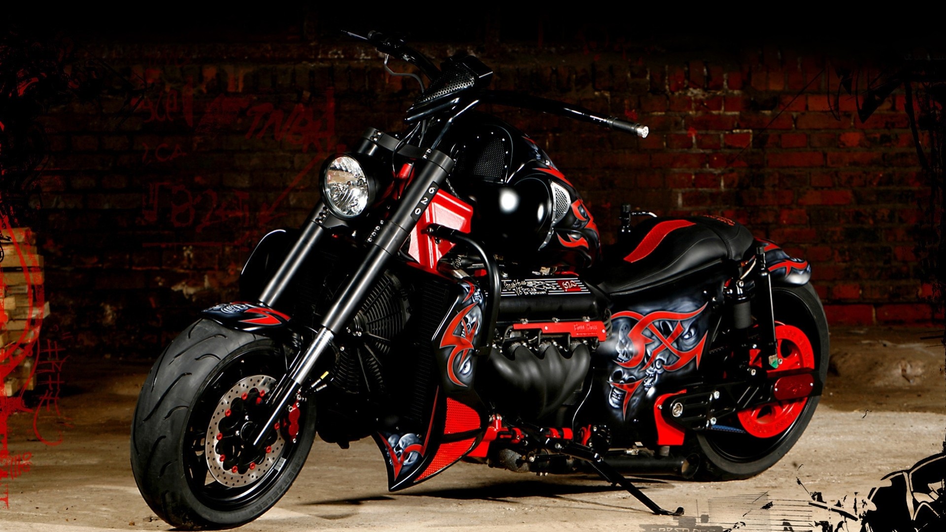 ordine rosso chopper nero