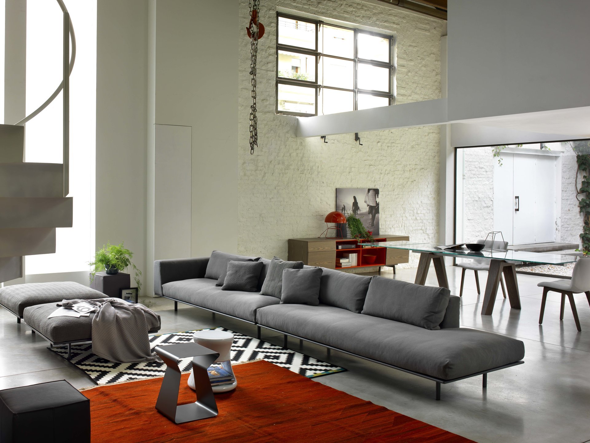 wnętrze design nowoczesny nowoczesny sofa szary