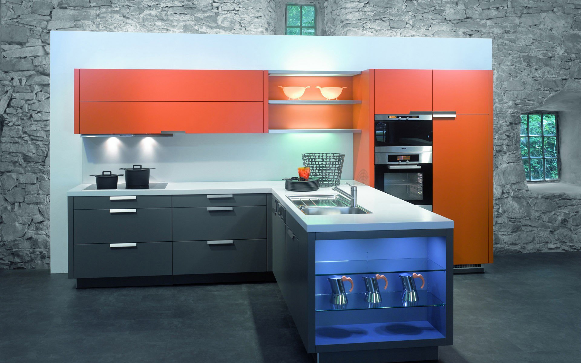 cucina moderno interior design stile elegante