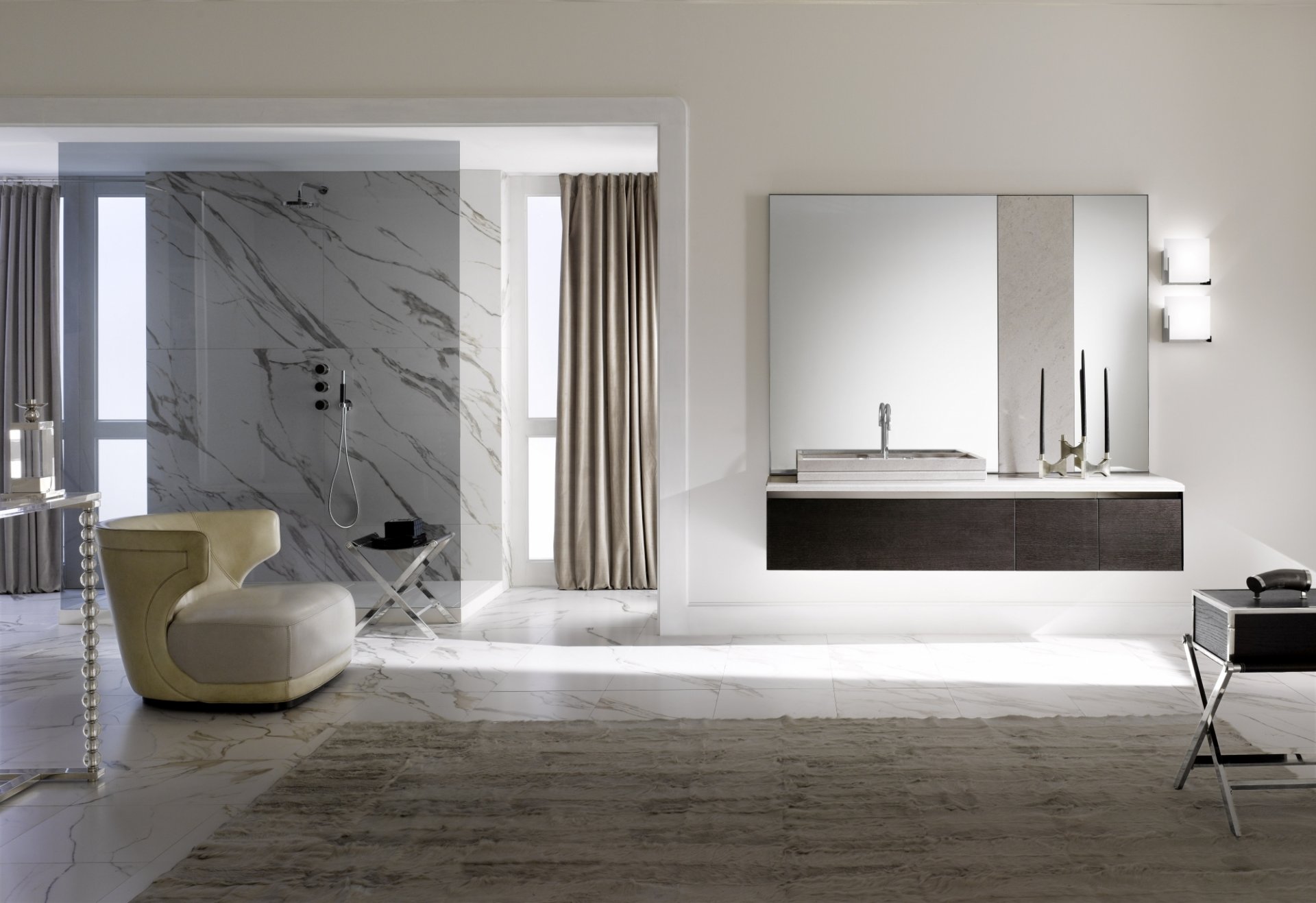 interni design milldue bagno poltrona art deco