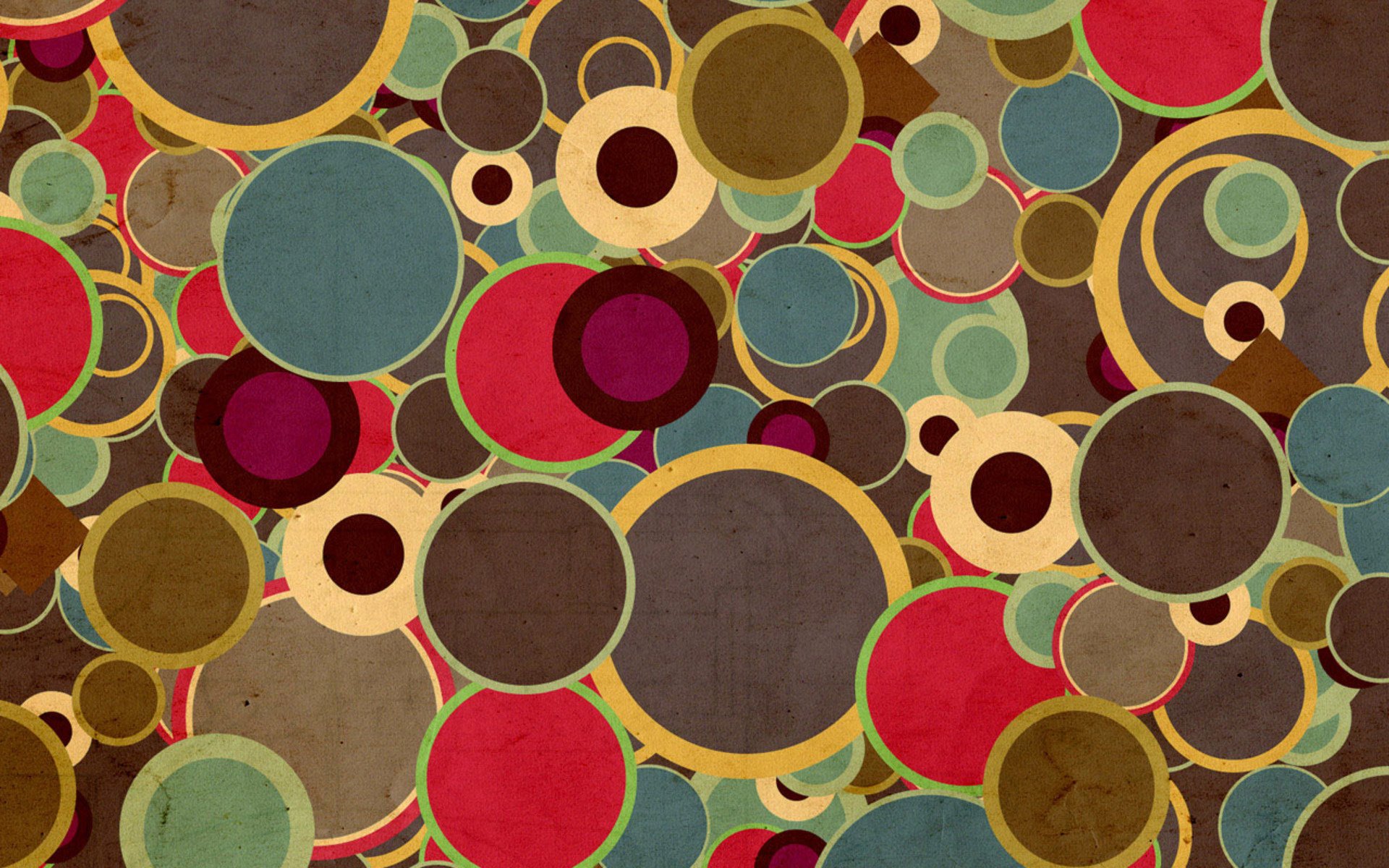 circles abstraction vintage