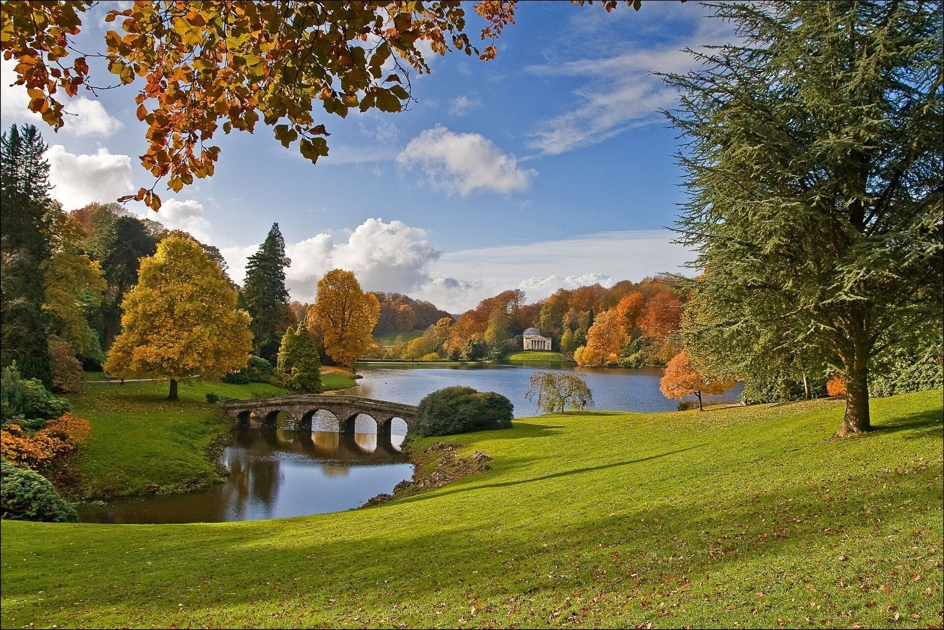 wiltshire stourhead garden wiltshire inghilterra lago inghilterra ponte