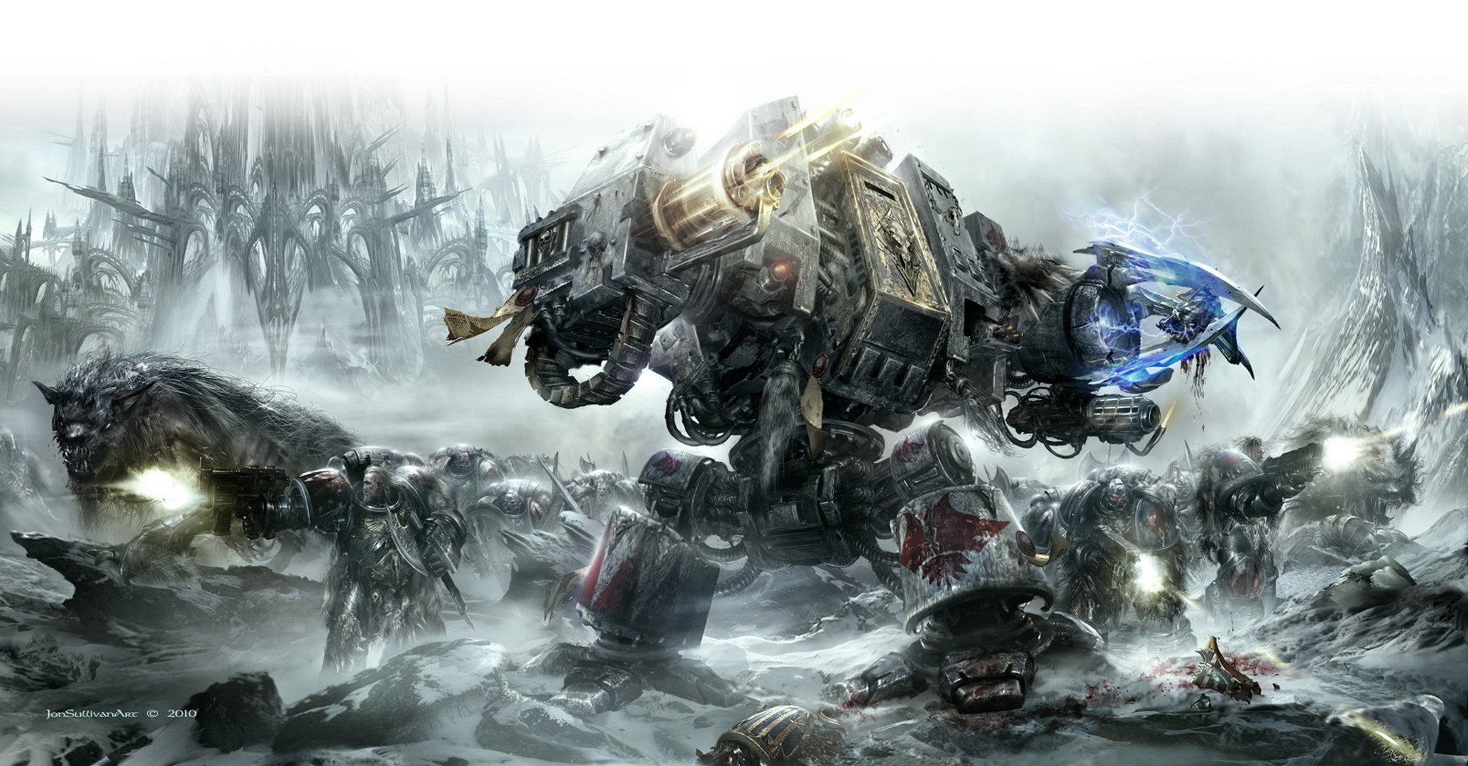 dreadnought space wolves cosmodesant warhammer 40k loups