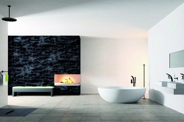 Ampio bagno elegante