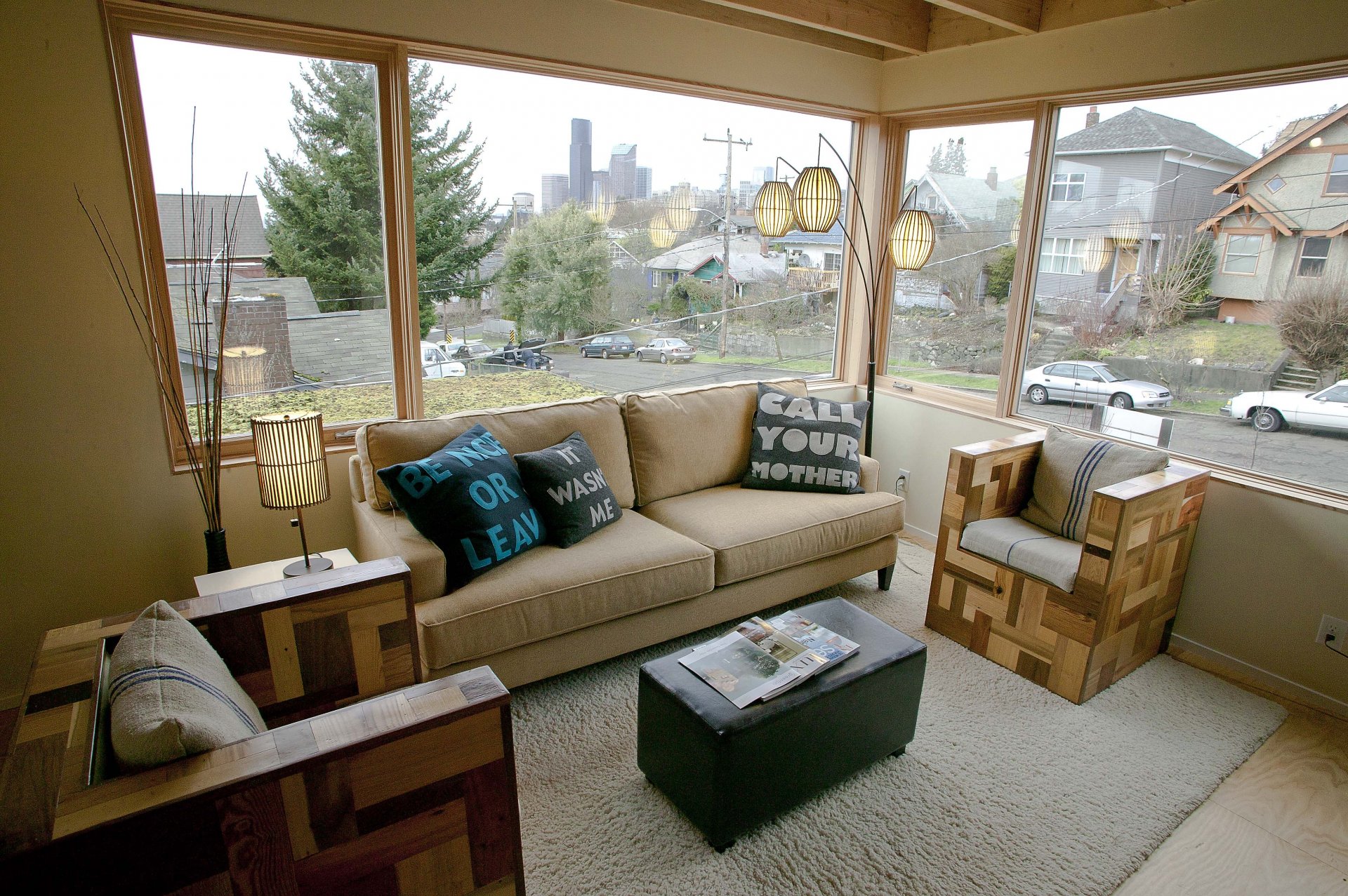 interior style design town house cottage living room