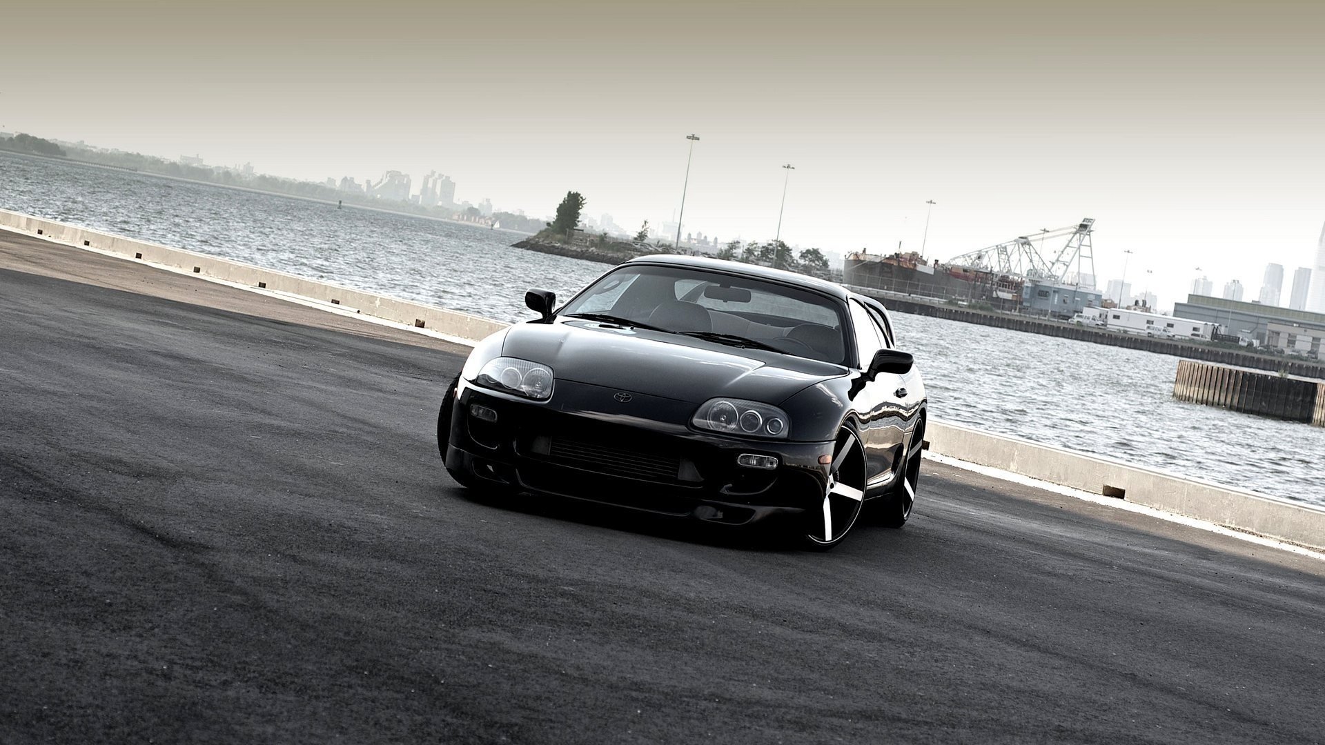 car desktop cars wallpaper beautiful vossen toyota supra black tuning