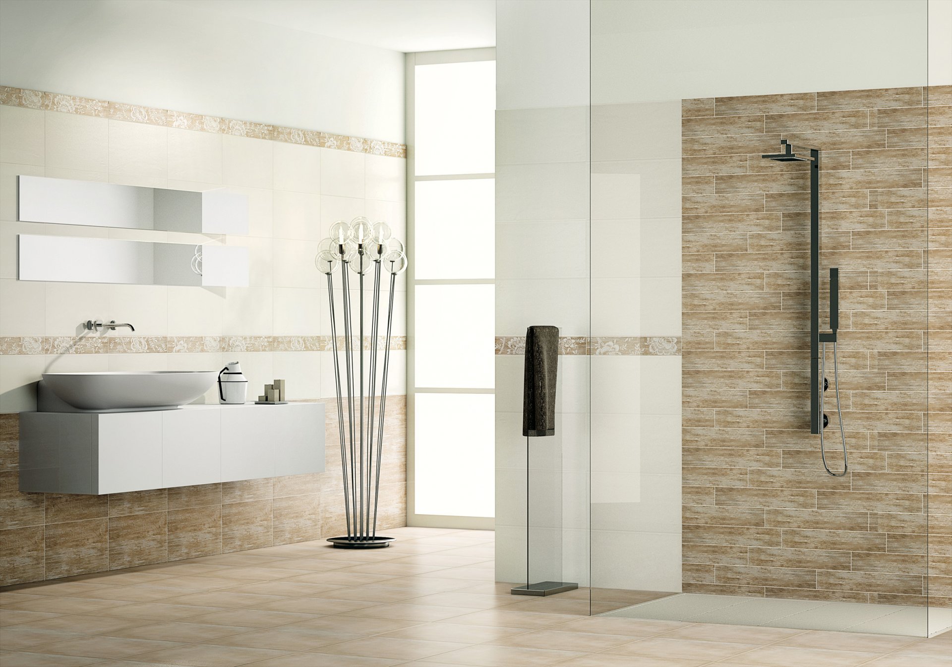 interno stile design casa villa camera bagno