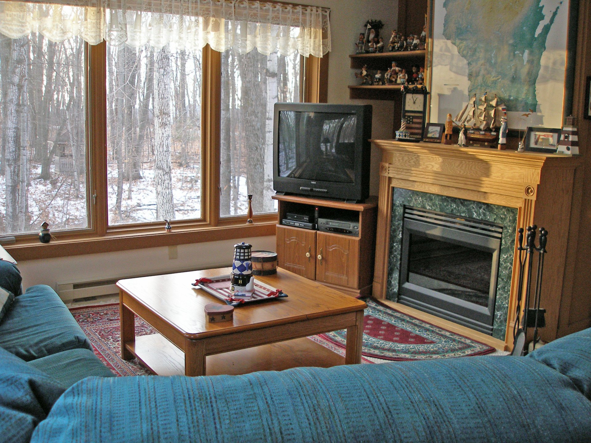 interior style design country house cottage living room