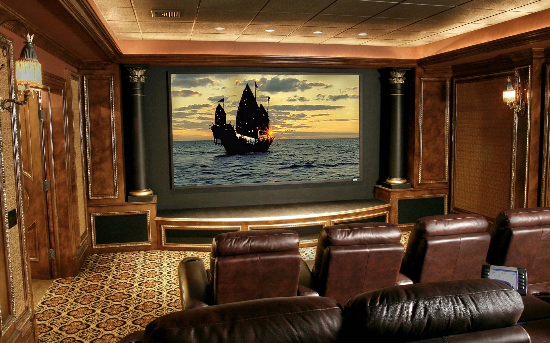 interior style design house villa room home theater