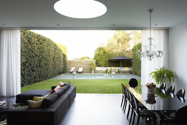 The dining table. Recreation area