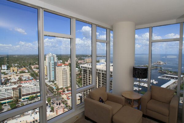 View from the window of a city apartment, in St. Peteiburg