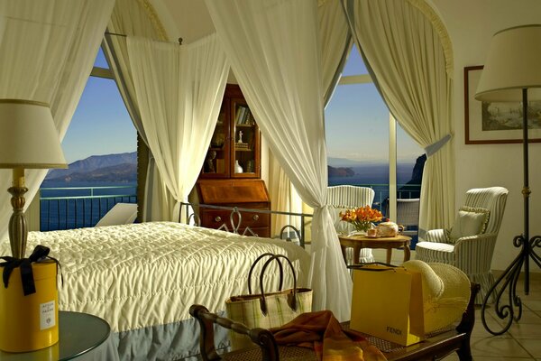 Beautiful interior of a hotel room