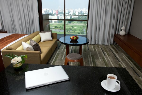 Bedroom in a city apartment