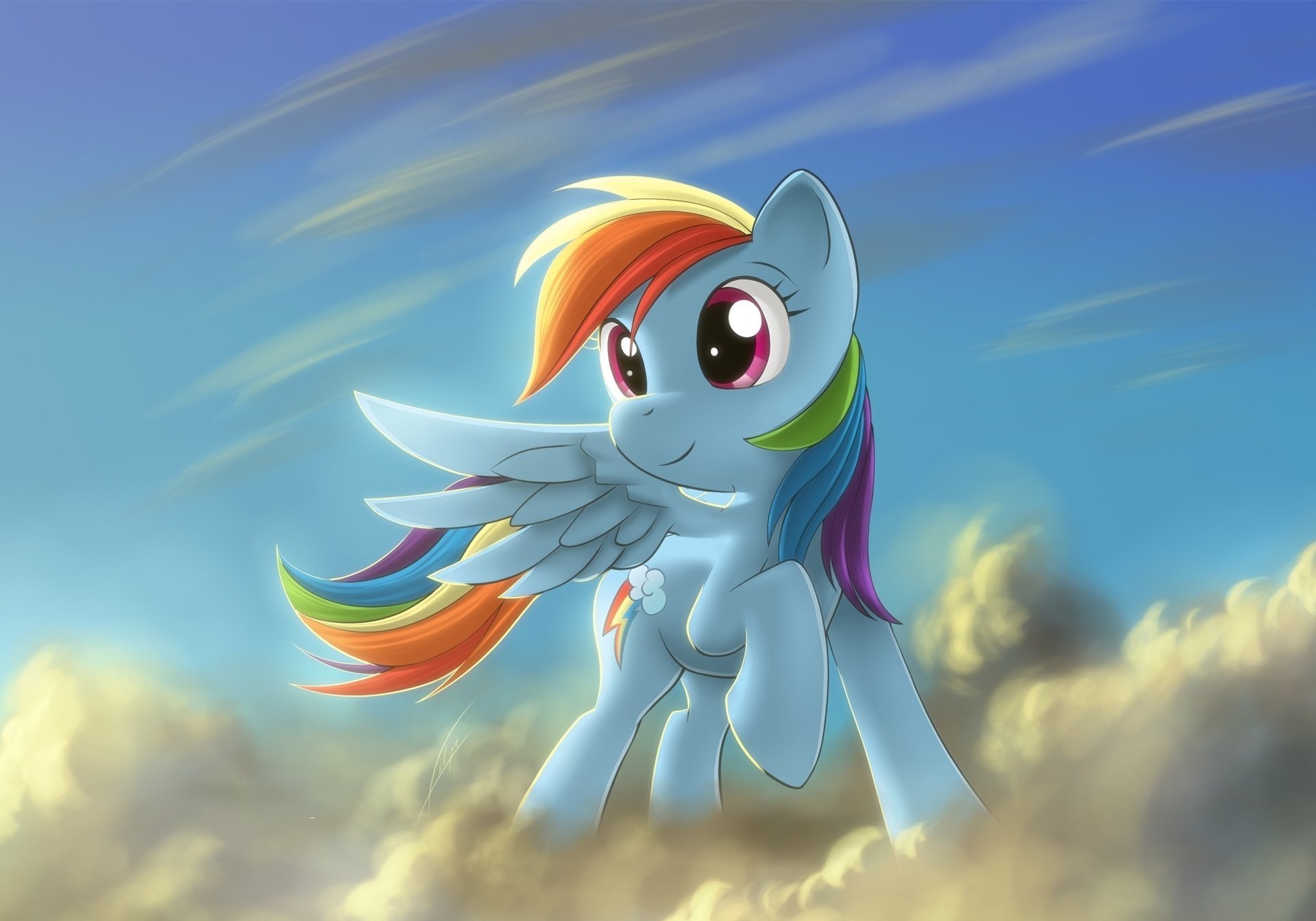 poney my little pony arc-en-ciel dash