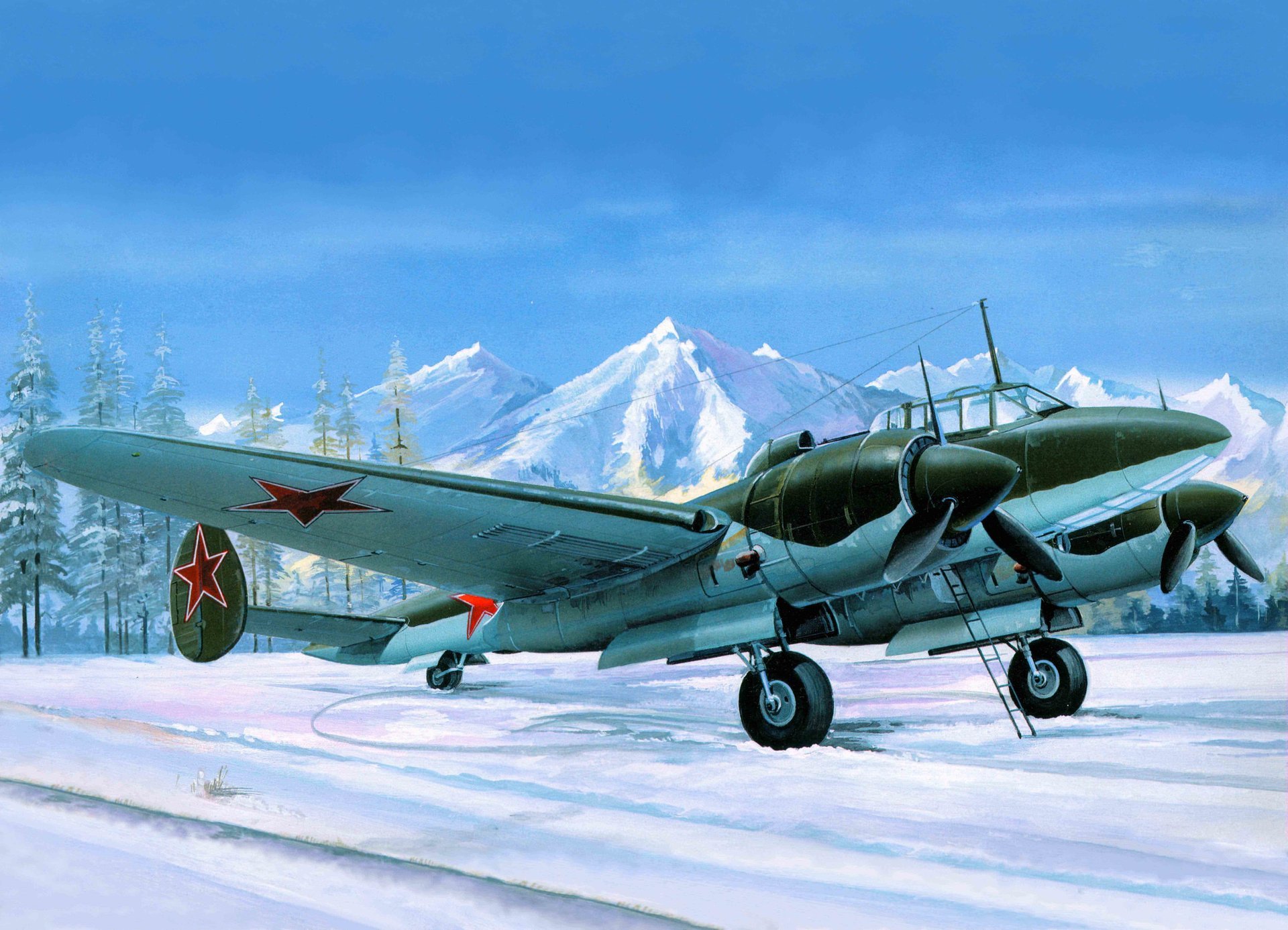 pe-2m soprannominato sovietico arte aereo pedone