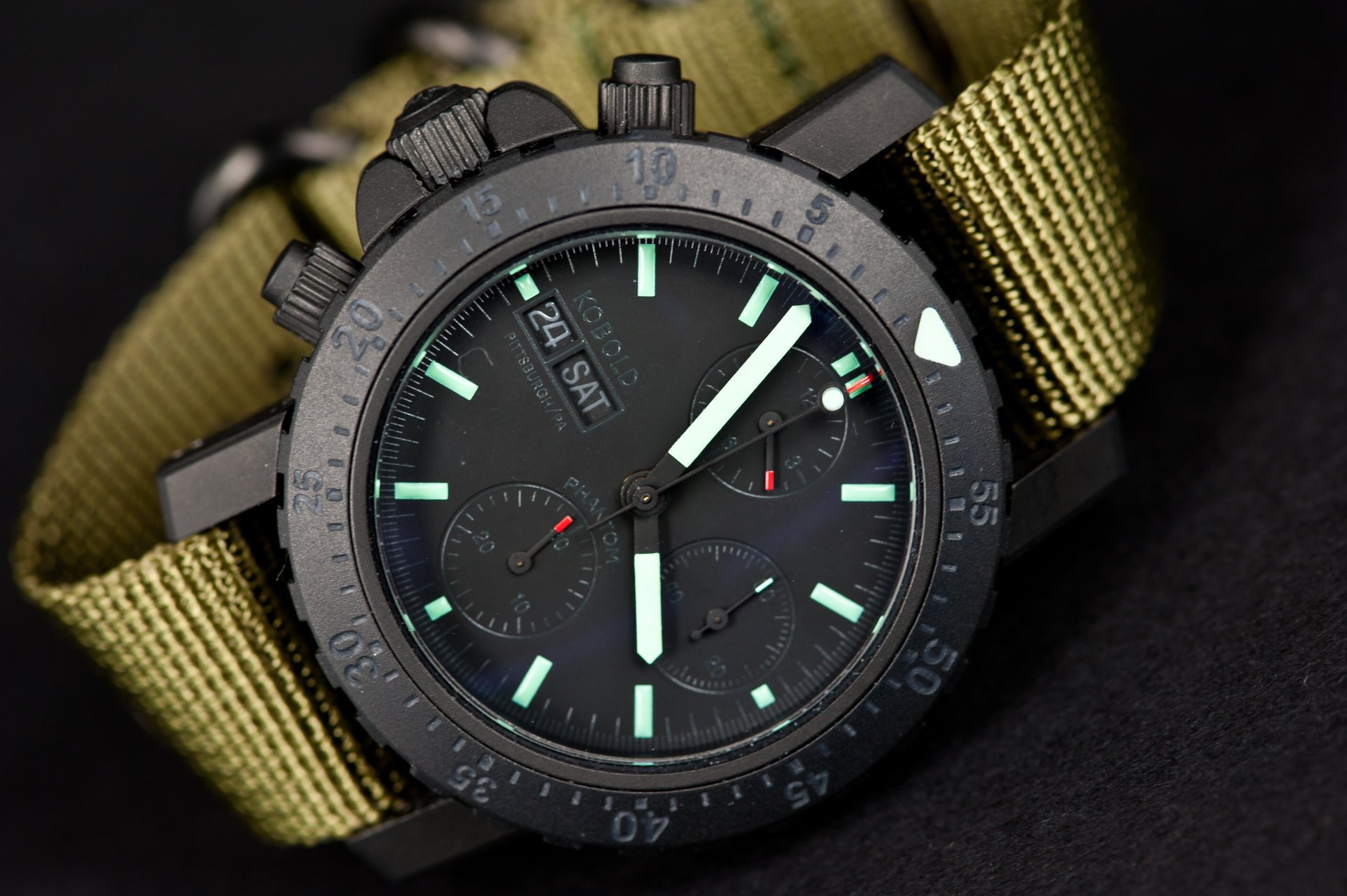 zegarki kobold phantom black ops chronograph zegarek