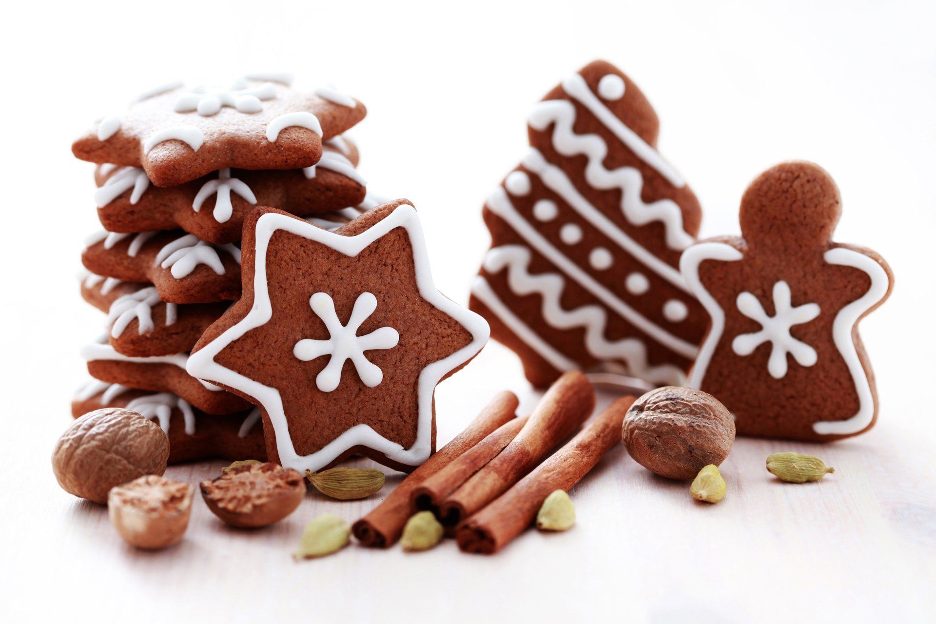 cookies christmas nuts figures star