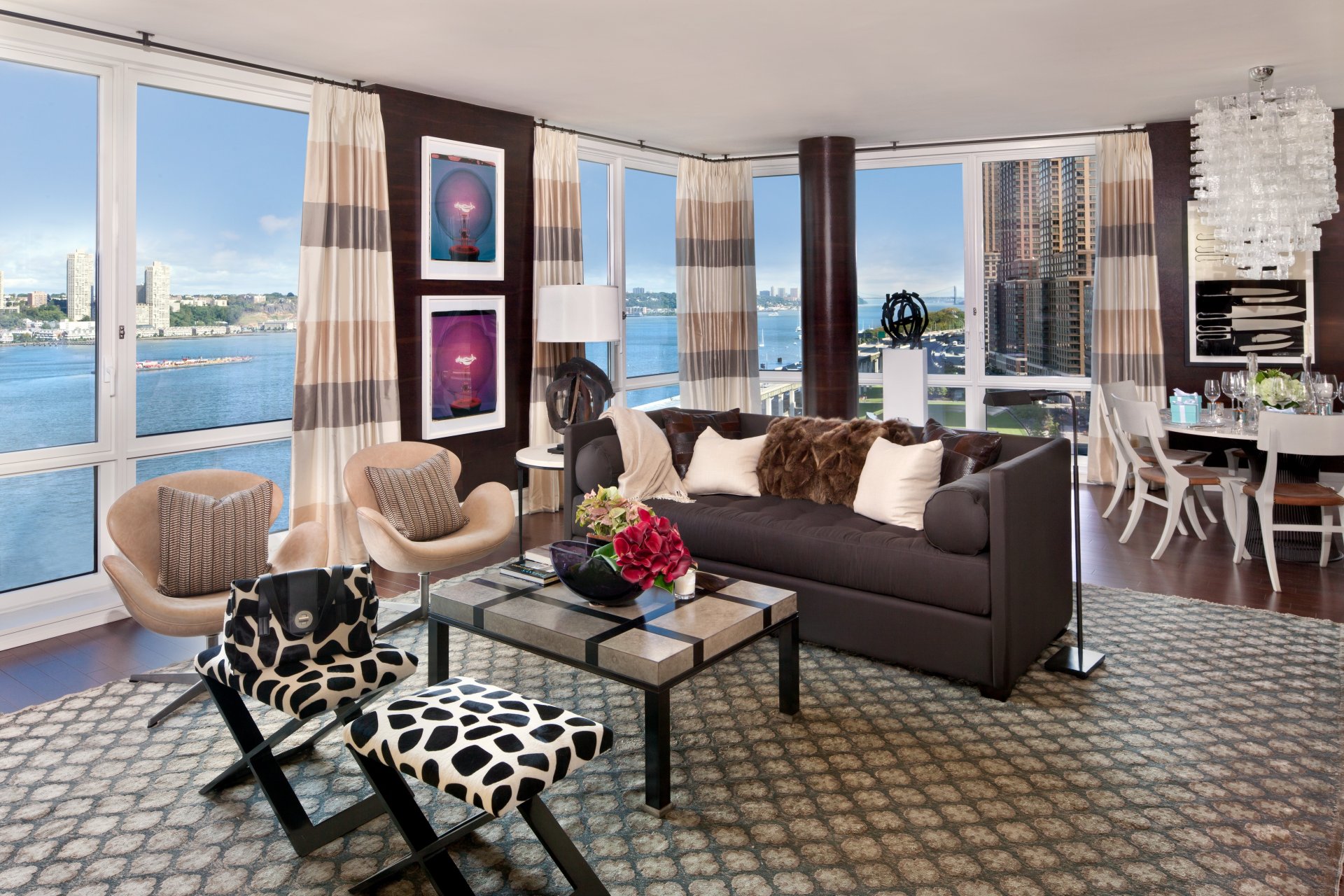 innenraum stil design metropole haus wohnung wohnzimmer new york city