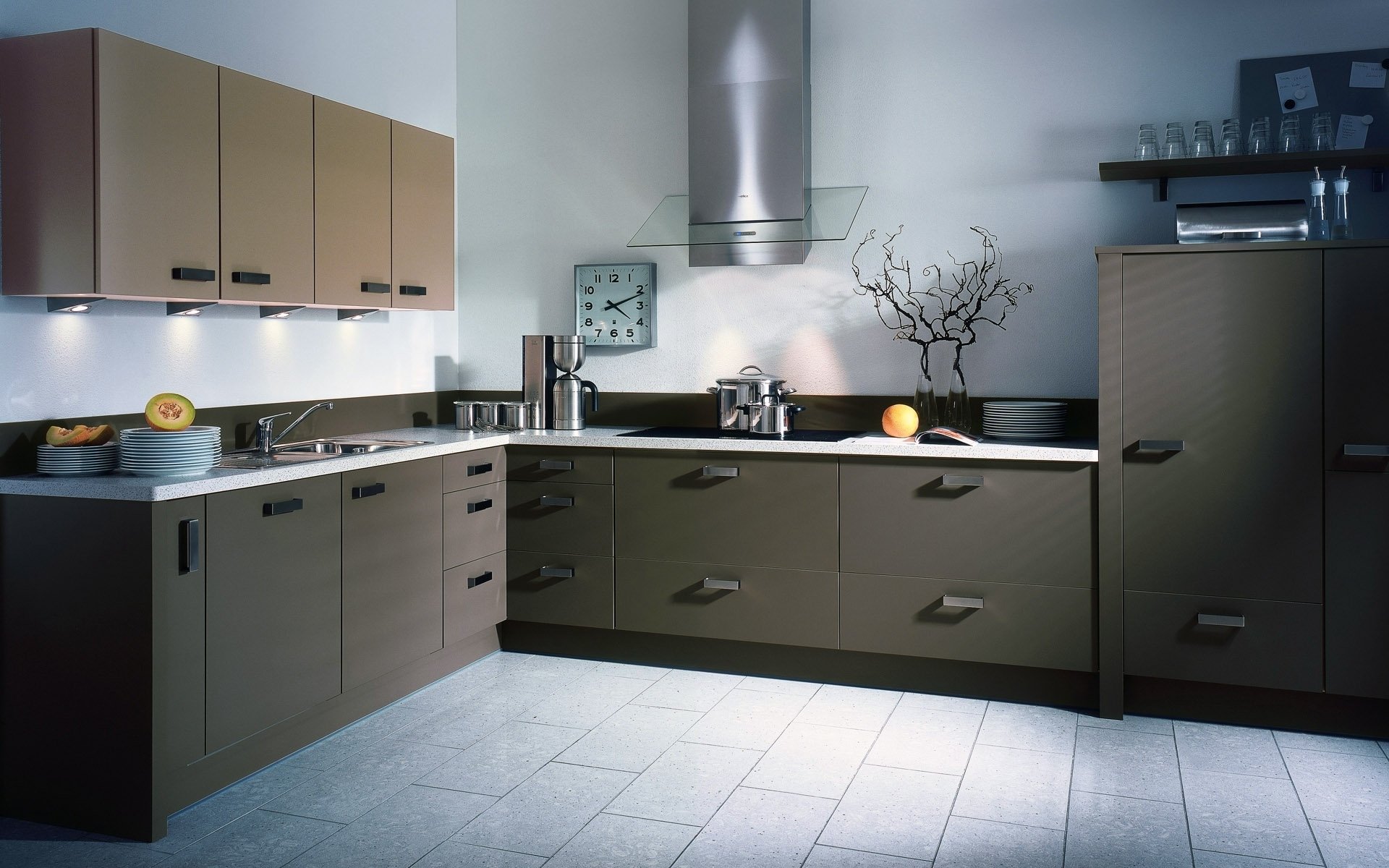kitchen grey style order fruits tableware watche