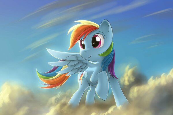 Mai Little Pony en las nubes peludas