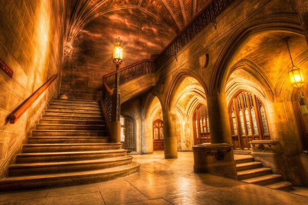 Die fabelhafte Halle der Universität in Chicago