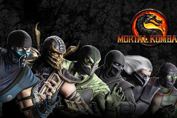 Dies sind die Charaktere von mortal kombat Ninja Skorpion und Sabshiro