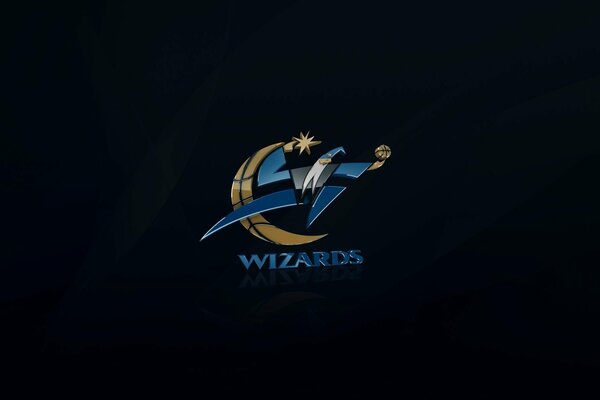 Basketball team logo with a wizard