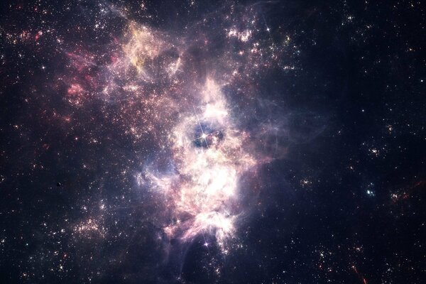 A nebula in outer space