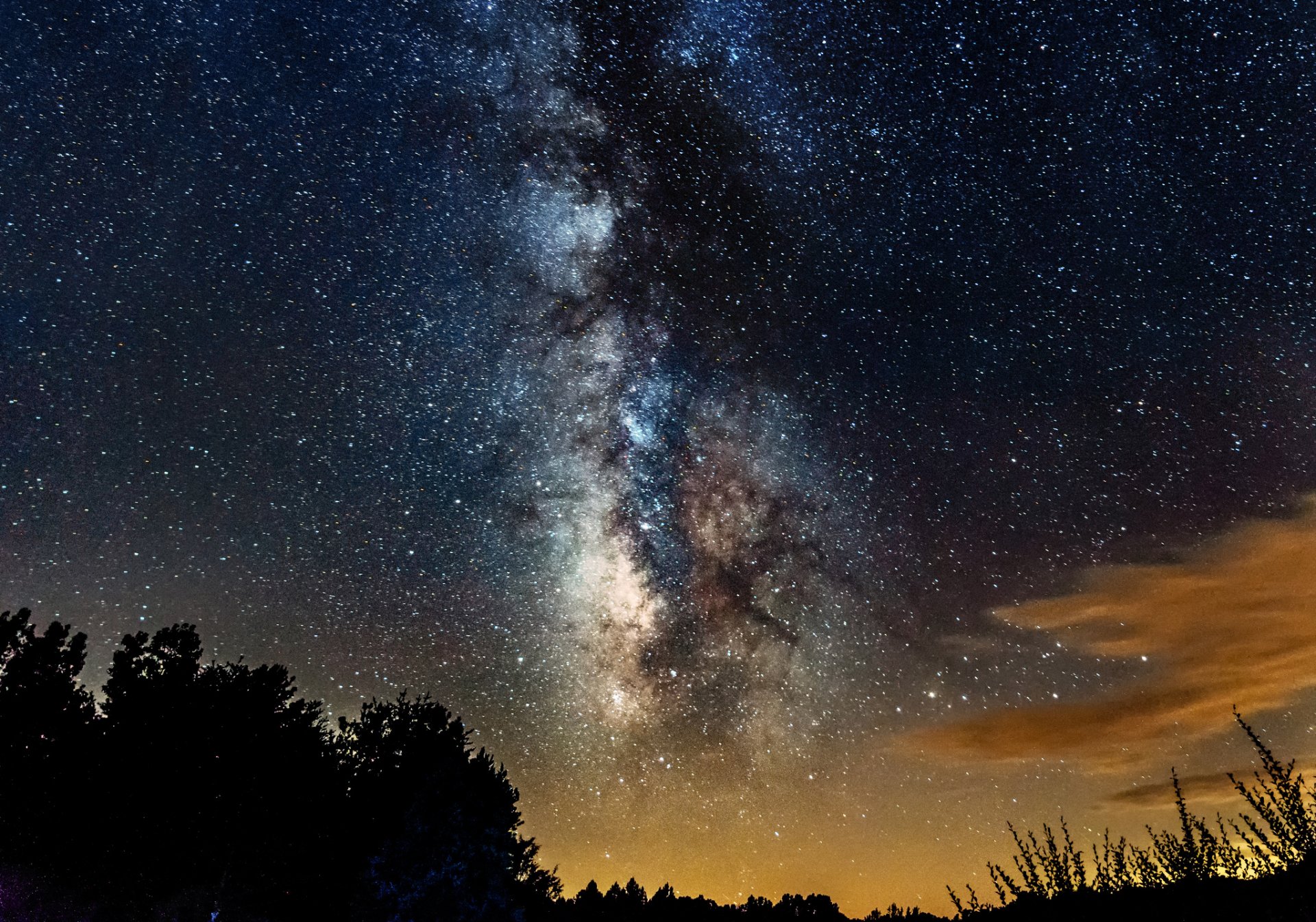 spazio stelle notte via lattea