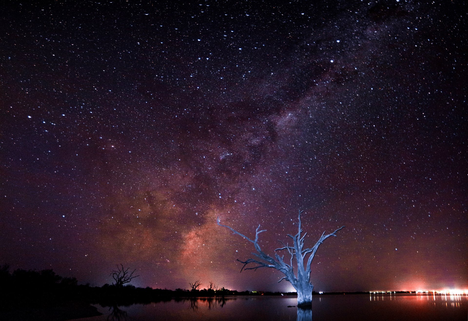 spazio stelle notte via lattea panorama