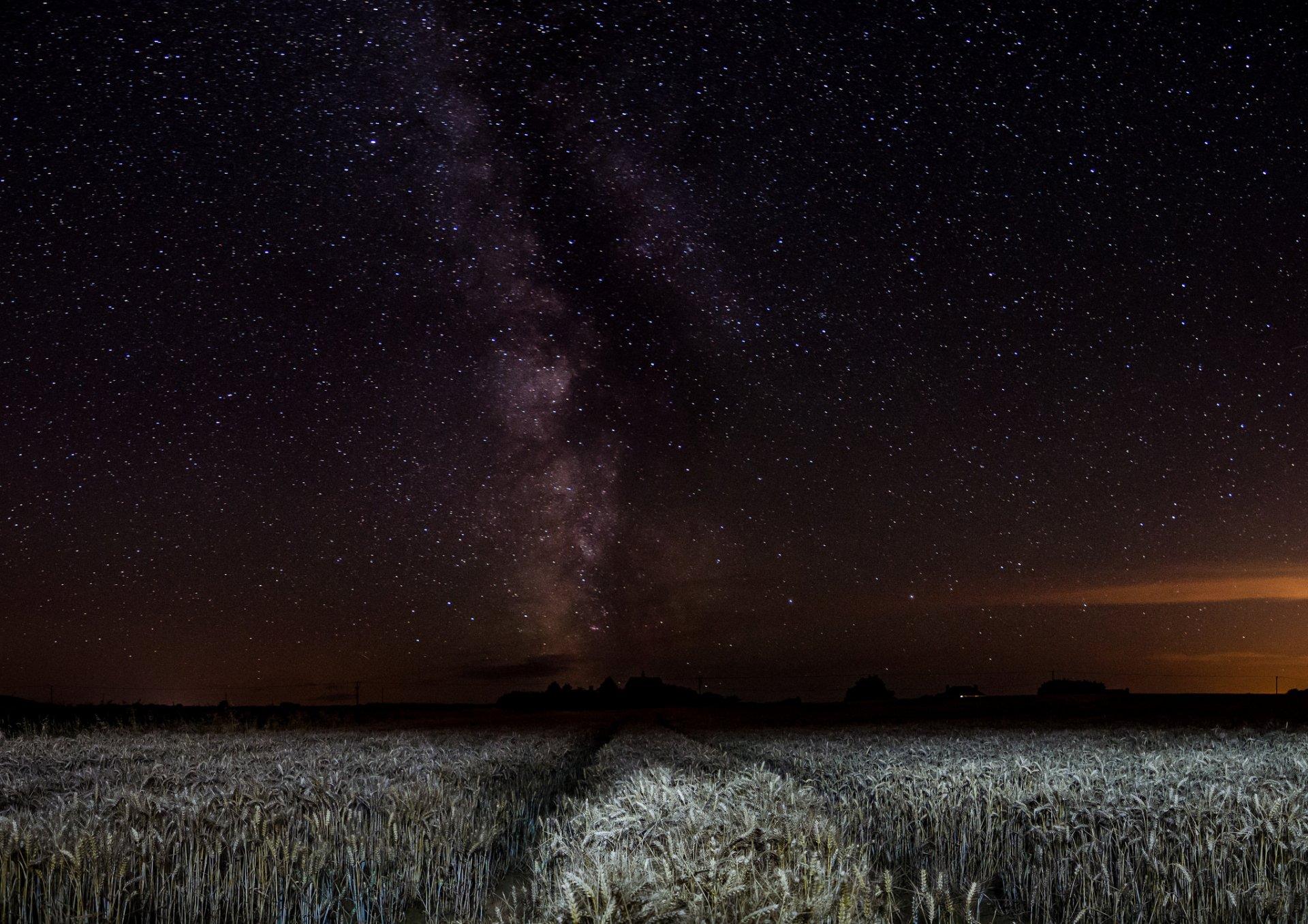 spazio stelle notte via lattea campo