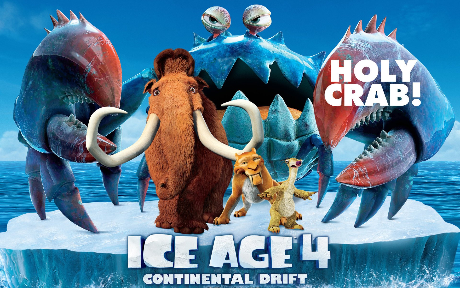 manny ice age 4 sid diego crab iceberg continental drift pirates animated film movie