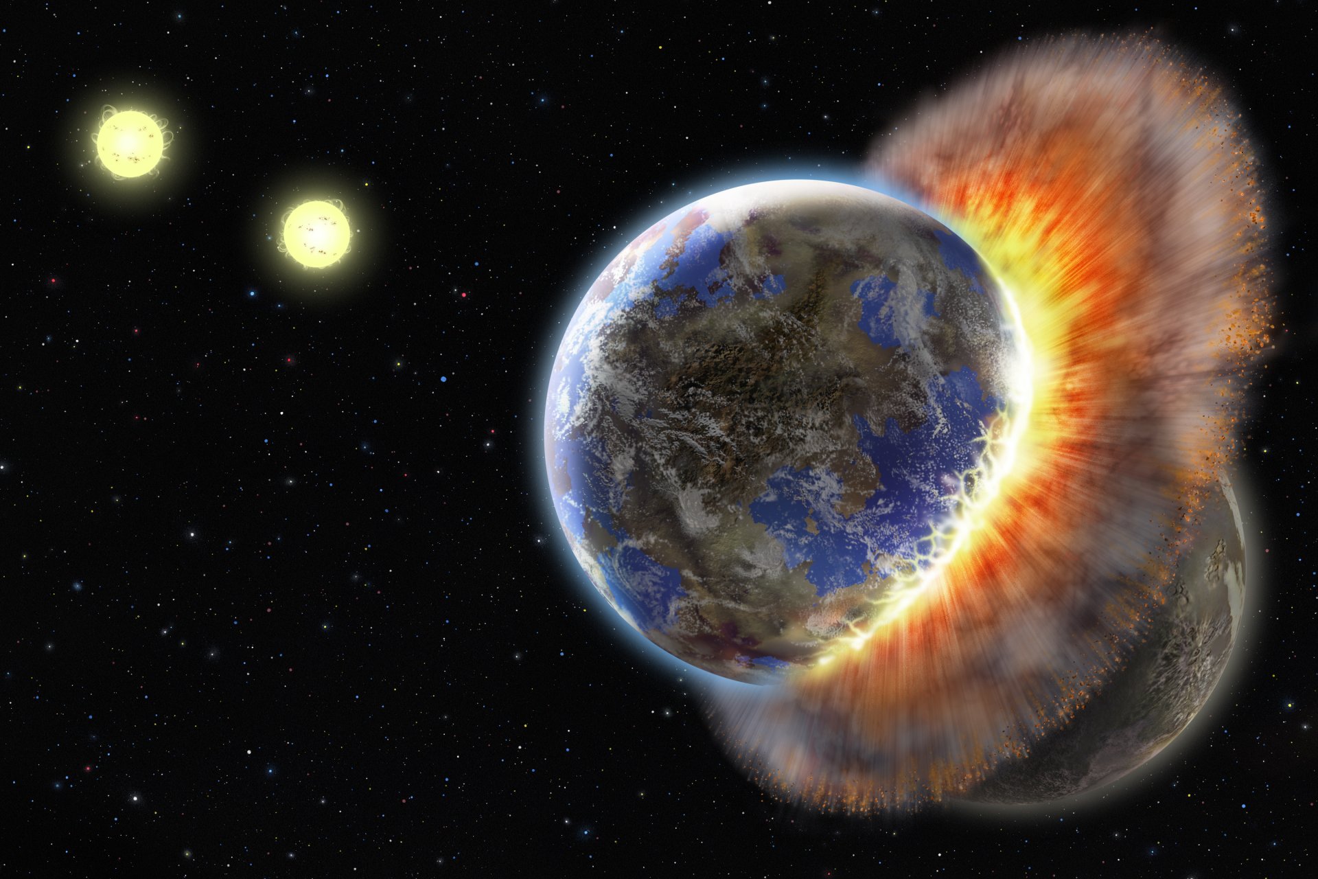 fiktion planeten kontakt kollisionen energie