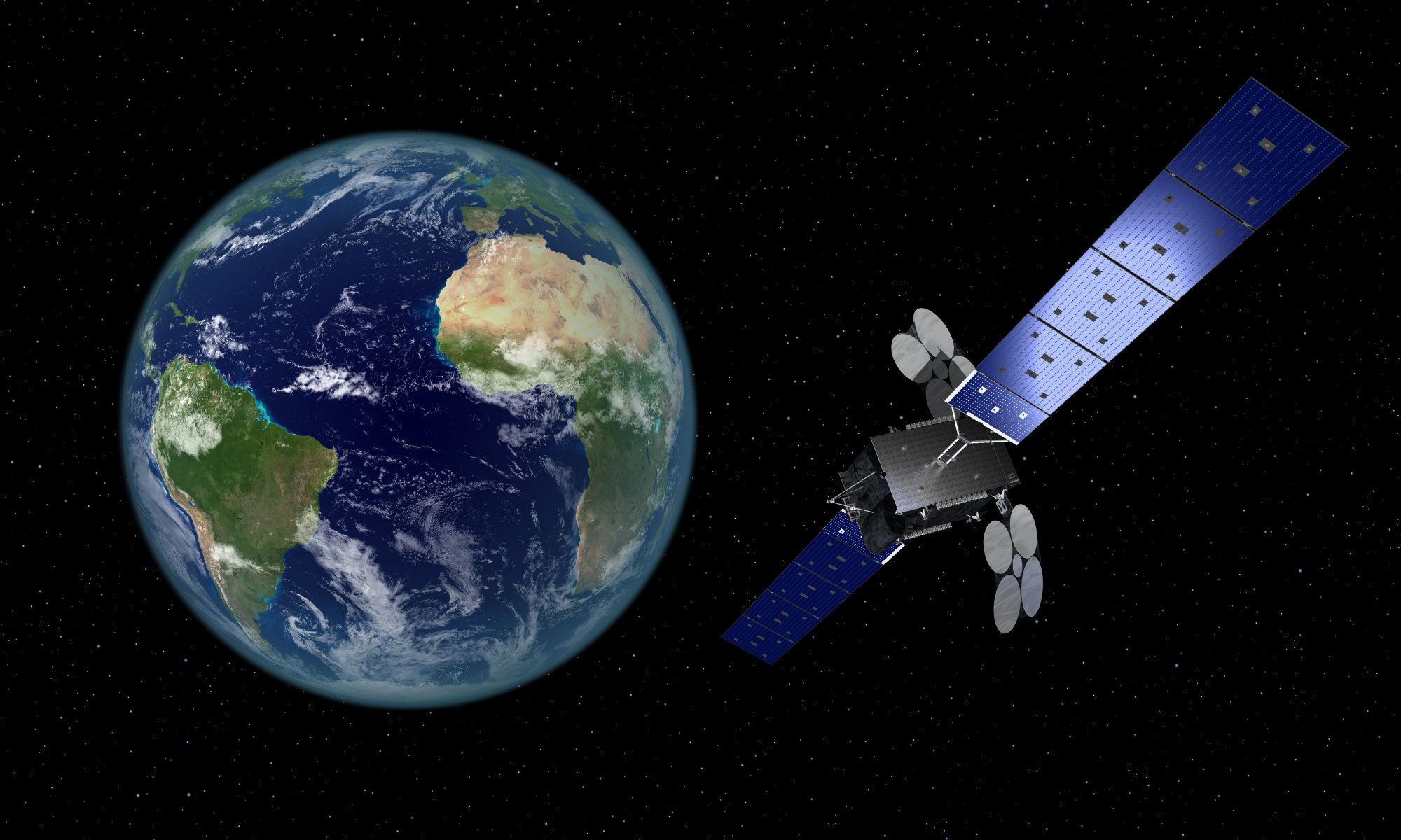 yahsat antena parabólica planeta tierra