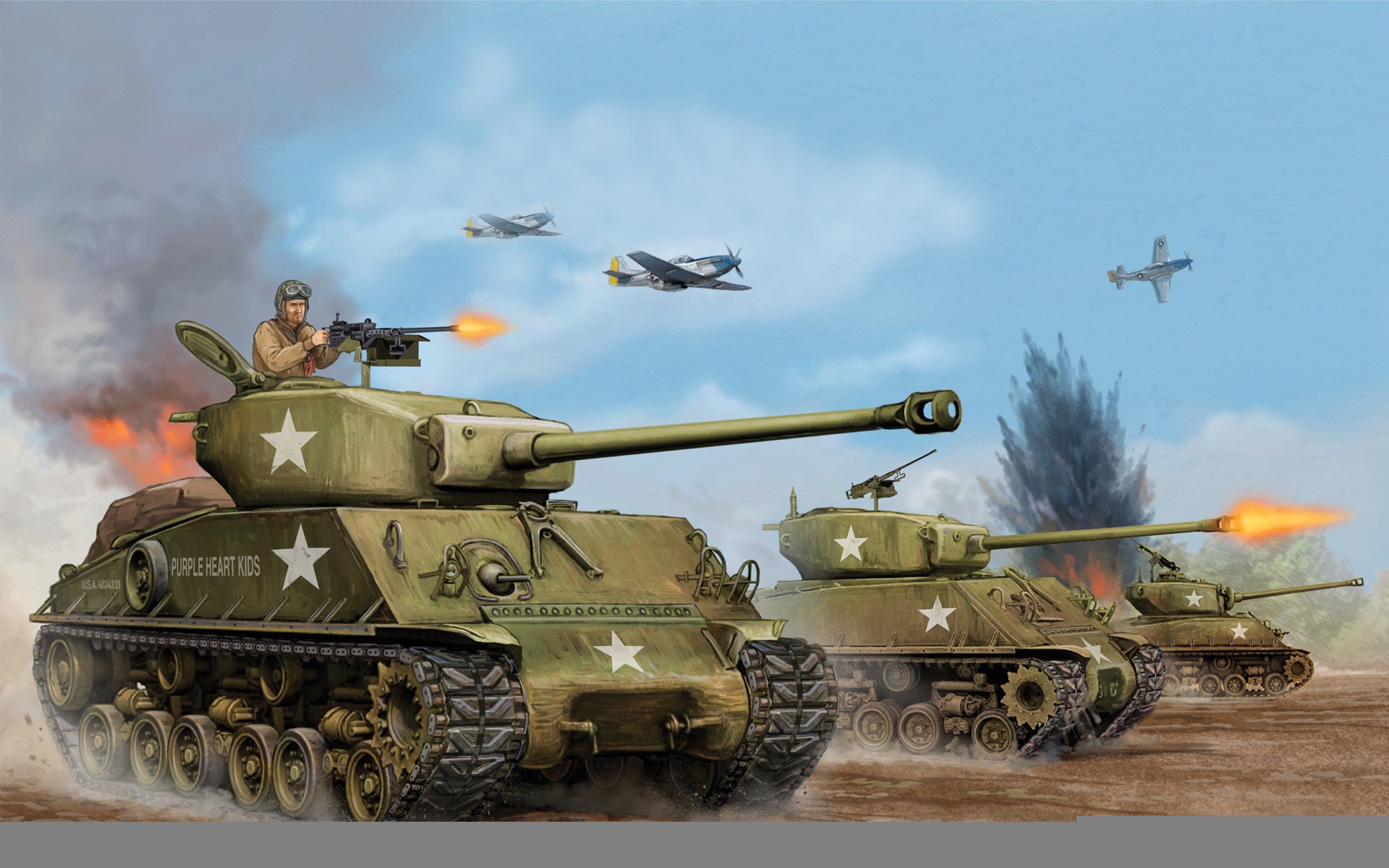 1944 m4a3 e8 easy usa art the sherman medium tank eight