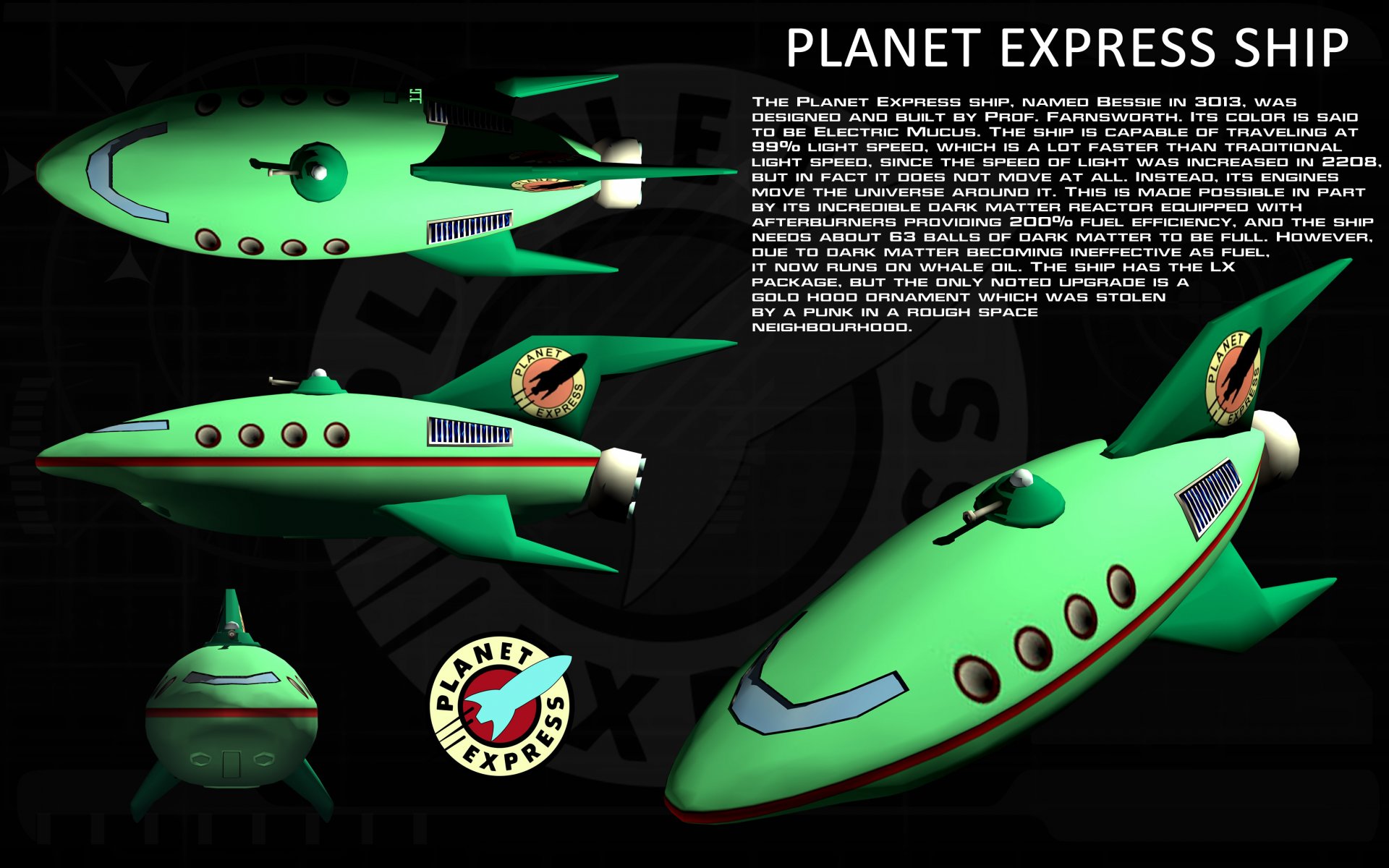 planet express ship futurama