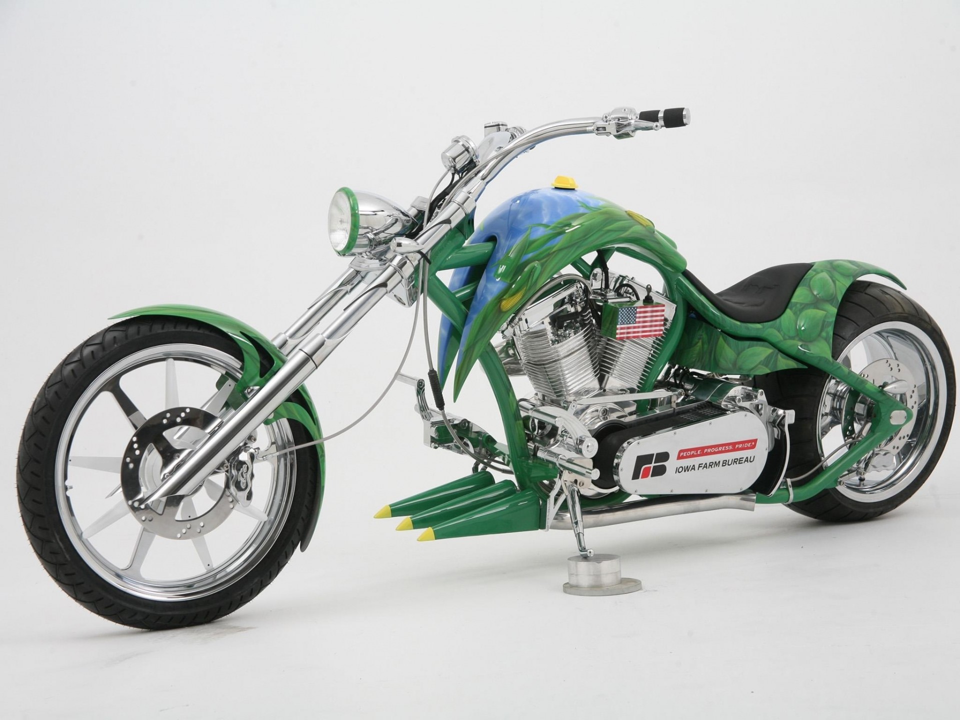 spinne cool auftrag chopper motorrad