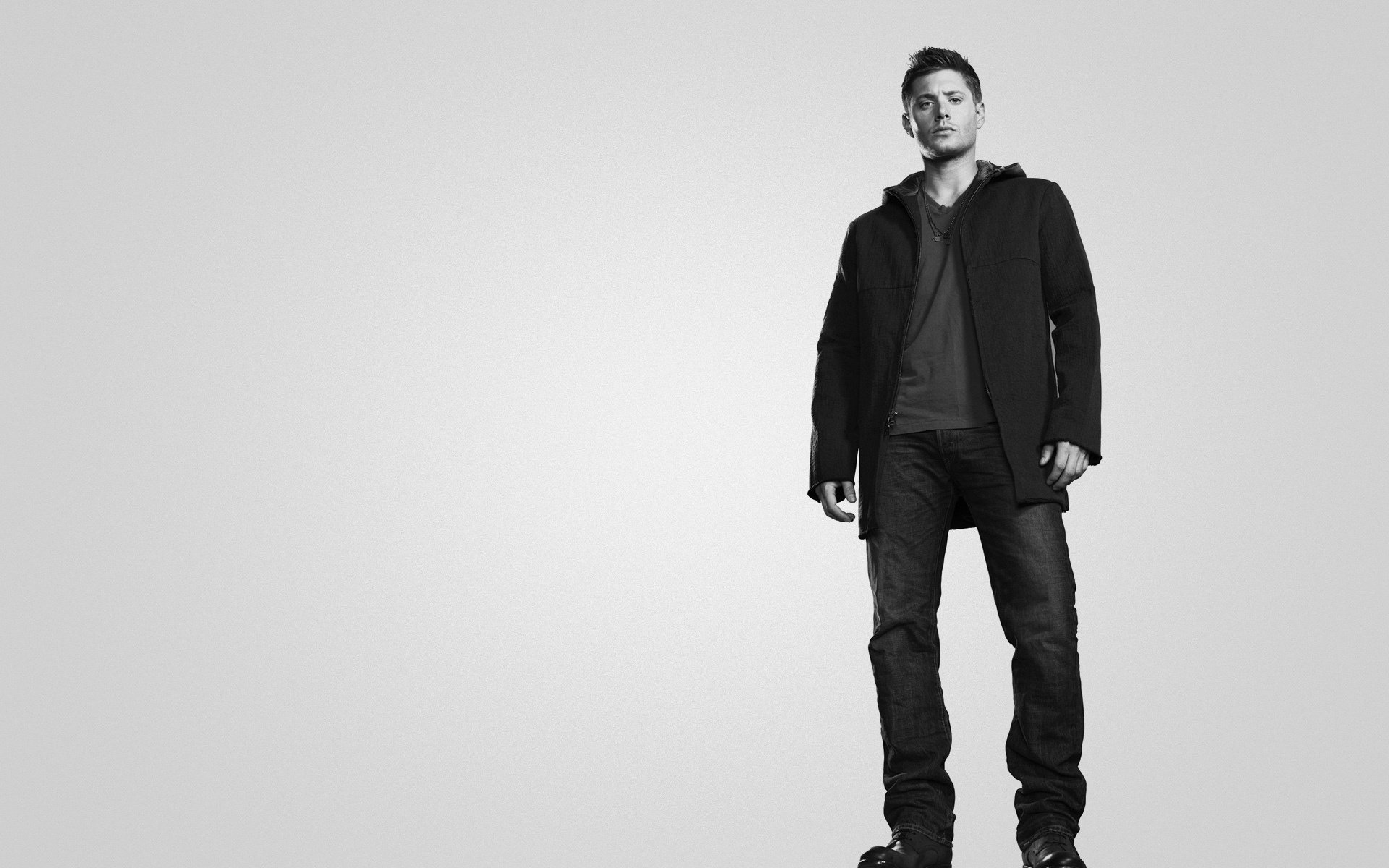 jensen ackles jensen ackles supernatural black and white