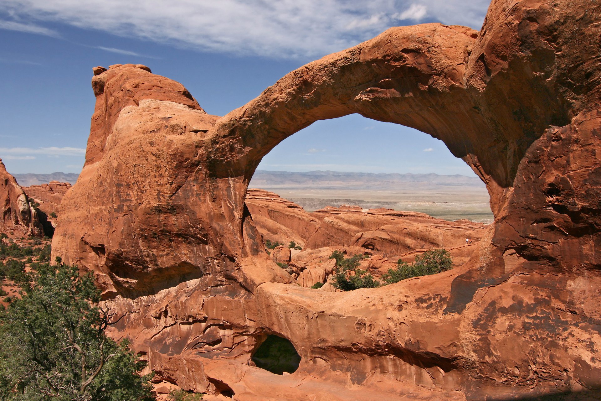 double-o-arch national arches utah parc état états-unis