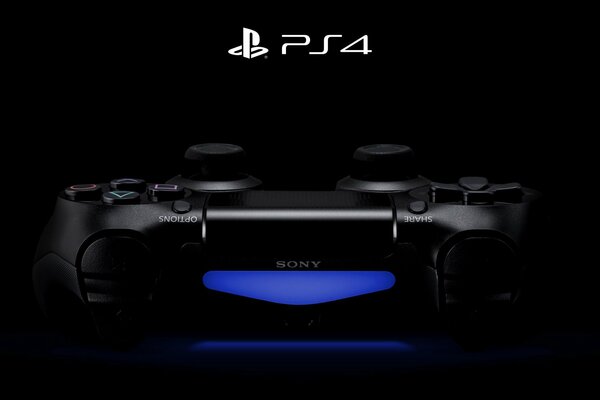 Schwarze Fernbedienung von Sony ps4