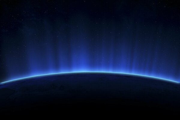 Photo of the blue light of the planet s energy