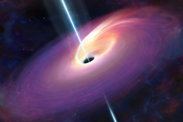 A black hole , a clot of energy in an endless space