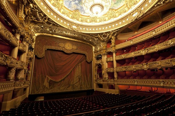 Sala de teatro en el Palais Garnier de París