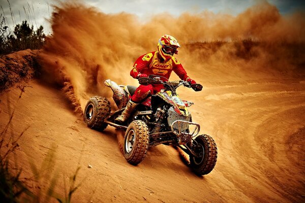 Off-road motorcycle sports race