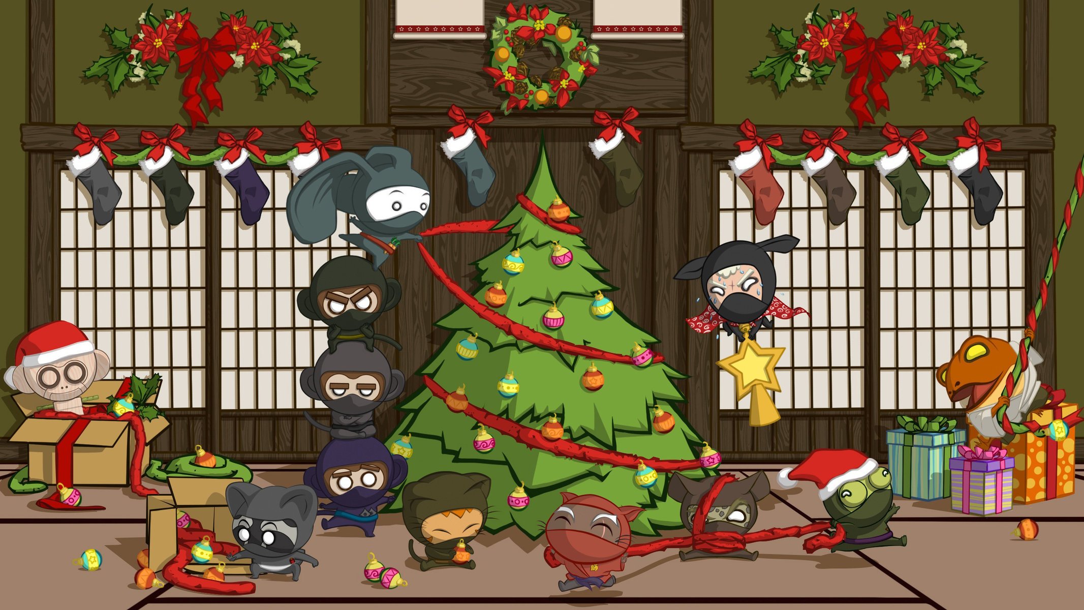 new year ninja new year merry christmas christmas holiday