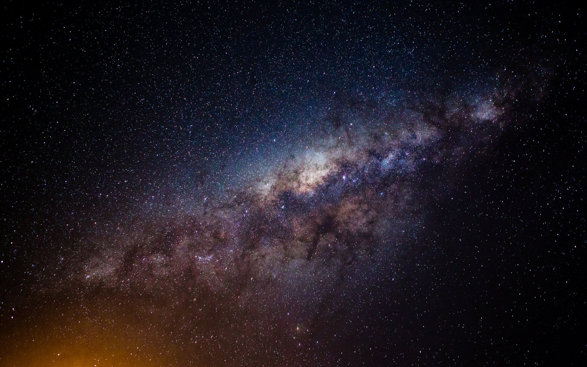 cielo notte stelle via lattea